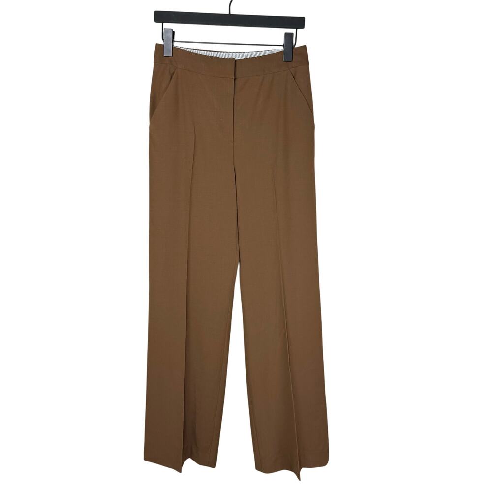 Veronica Beard Brown Wide-Leg Trousers - Picture 3 of 8